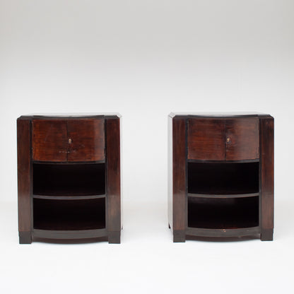 Set of Art Deco Cabinets in Dark Wood