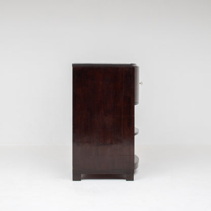 Set of Art Deco Cabinets in Dark Wood