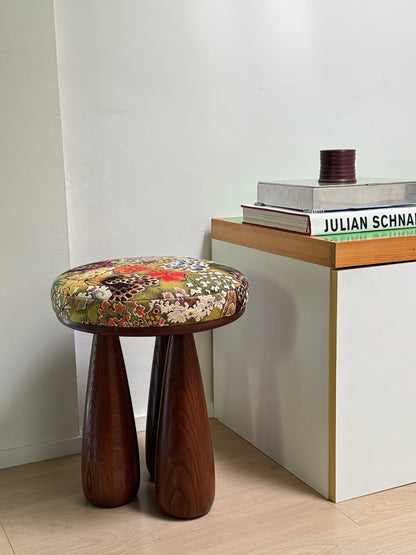 Floral Rue Stool by Claude Home x Studio Sam Klemick