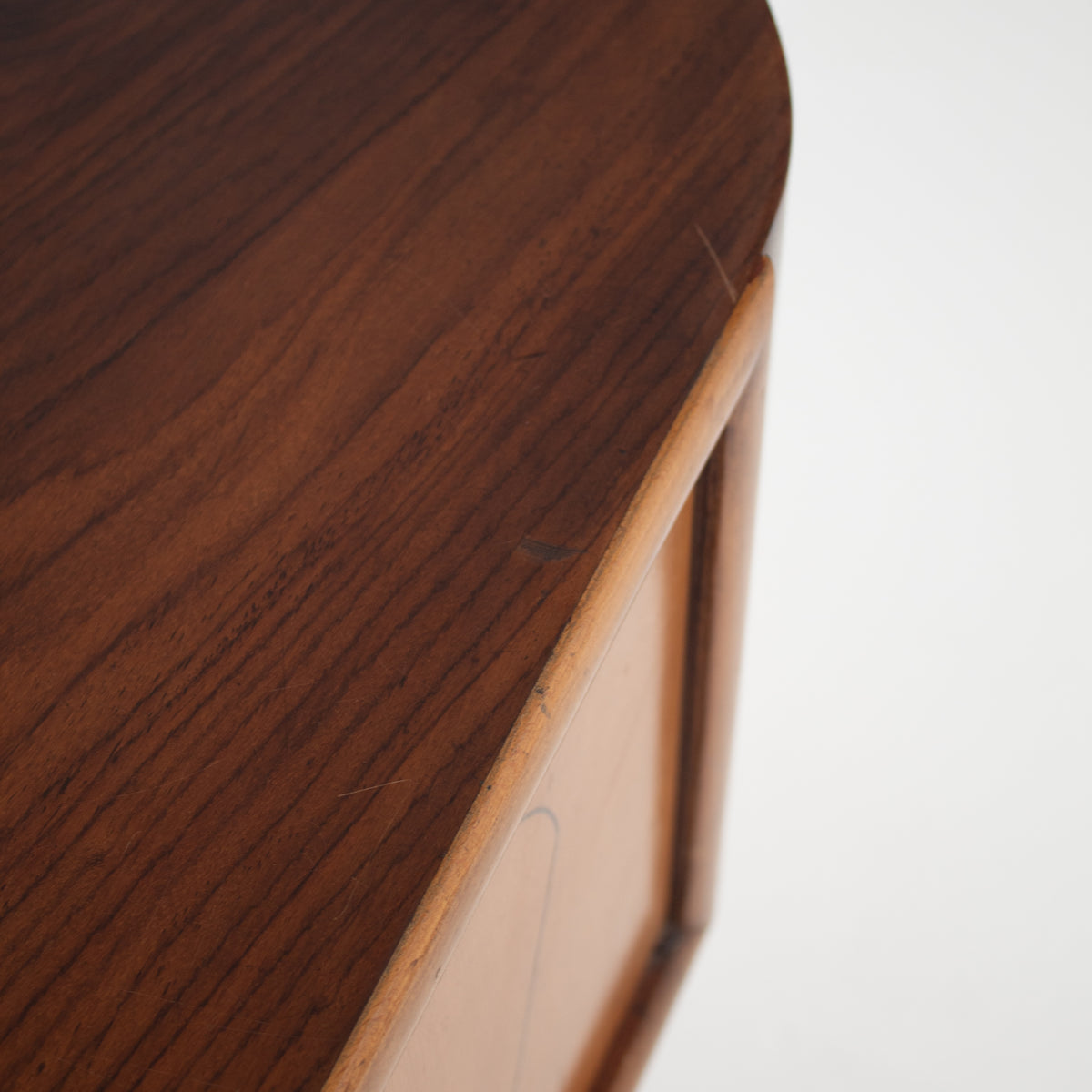 Art Deco Walnut Console with Inlay Details