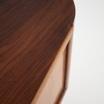 Art Deco Walnut Console with Inlay Details