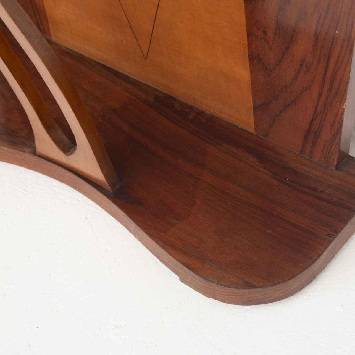 Art Deco Walnut Console with Inlay Details