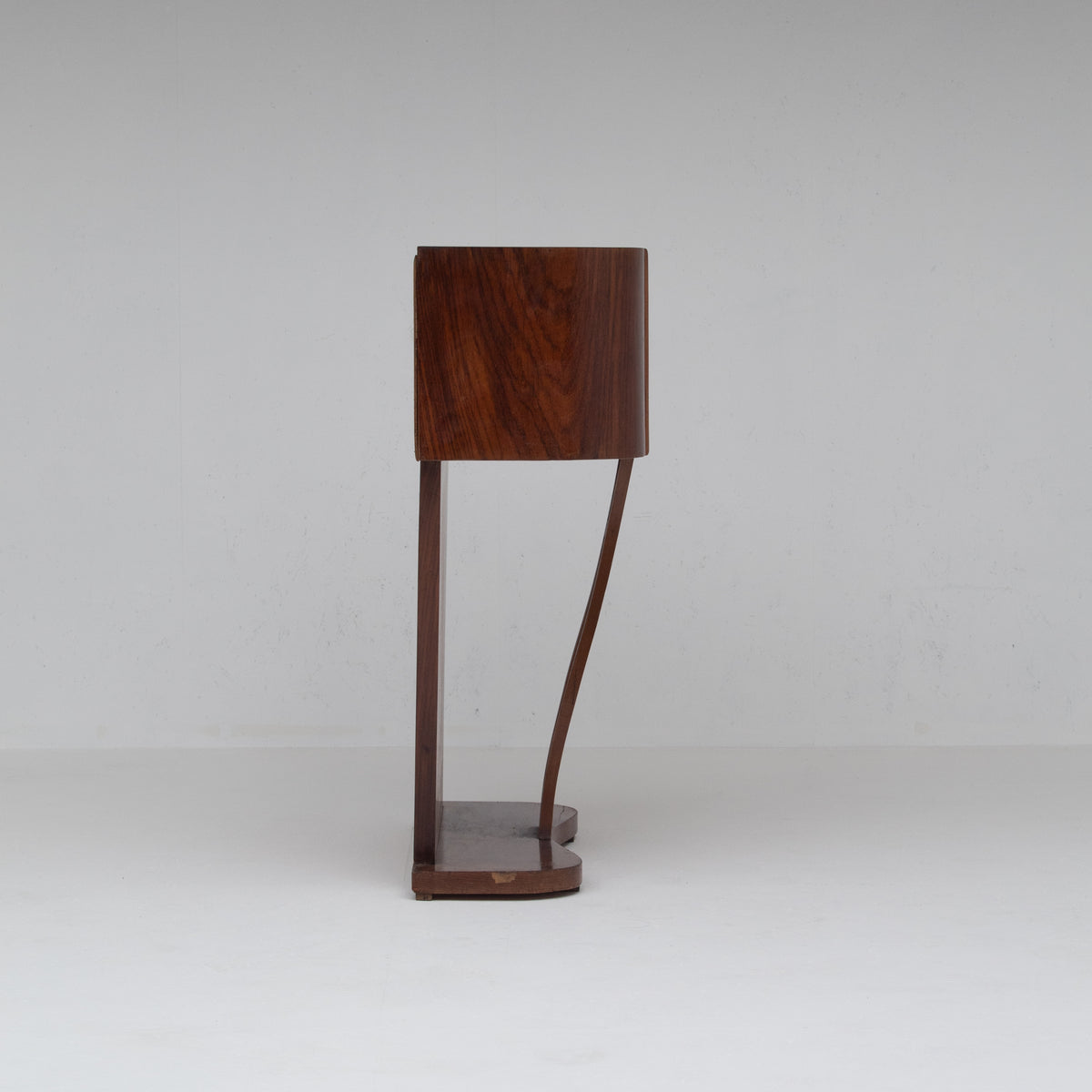 Art Deco Walnut Console with Inlay Details