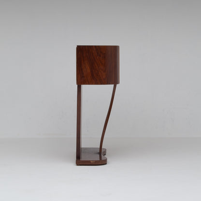 Art Deco Walnut Console with Inlay Details