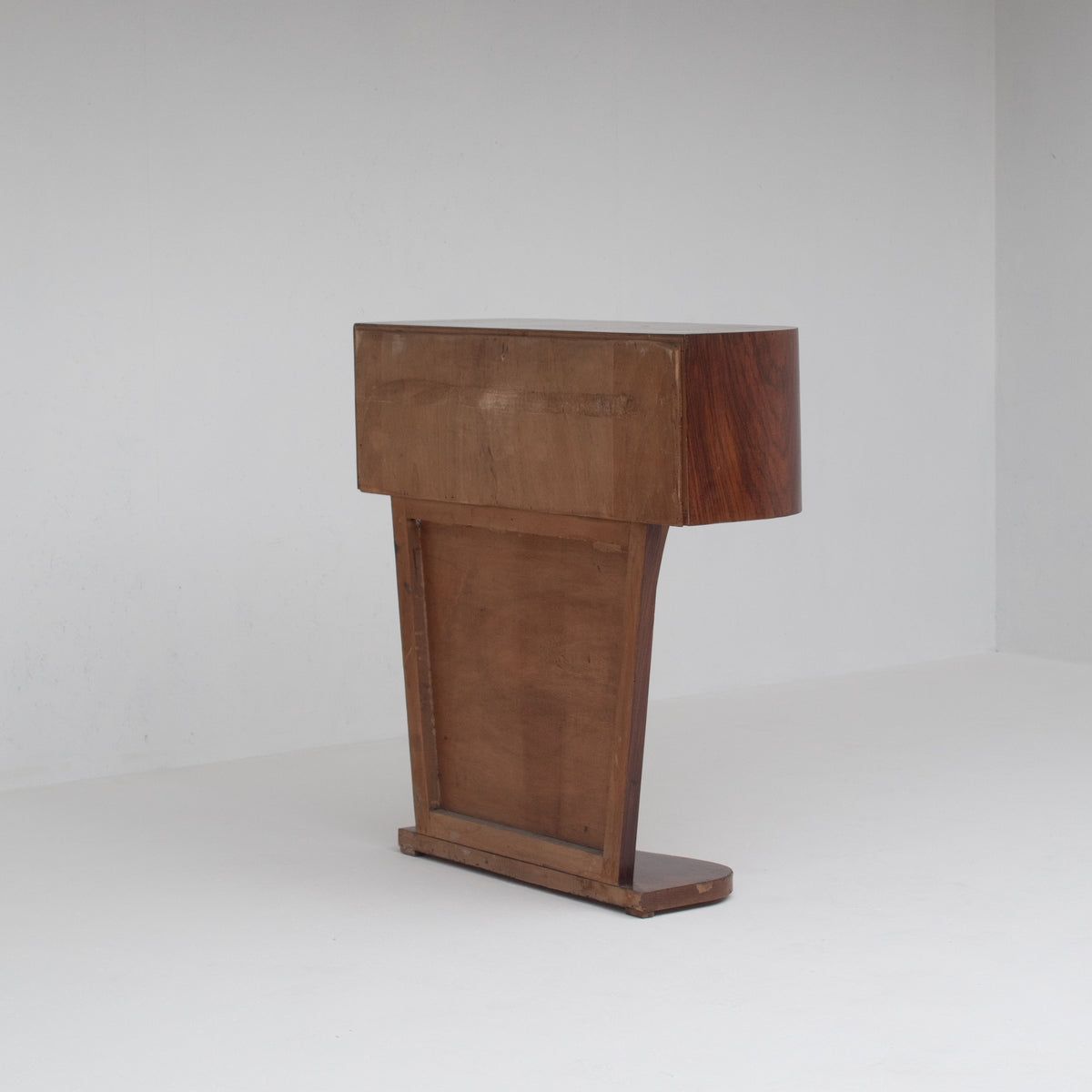 Art Deco Walnut Console with Inlay Details