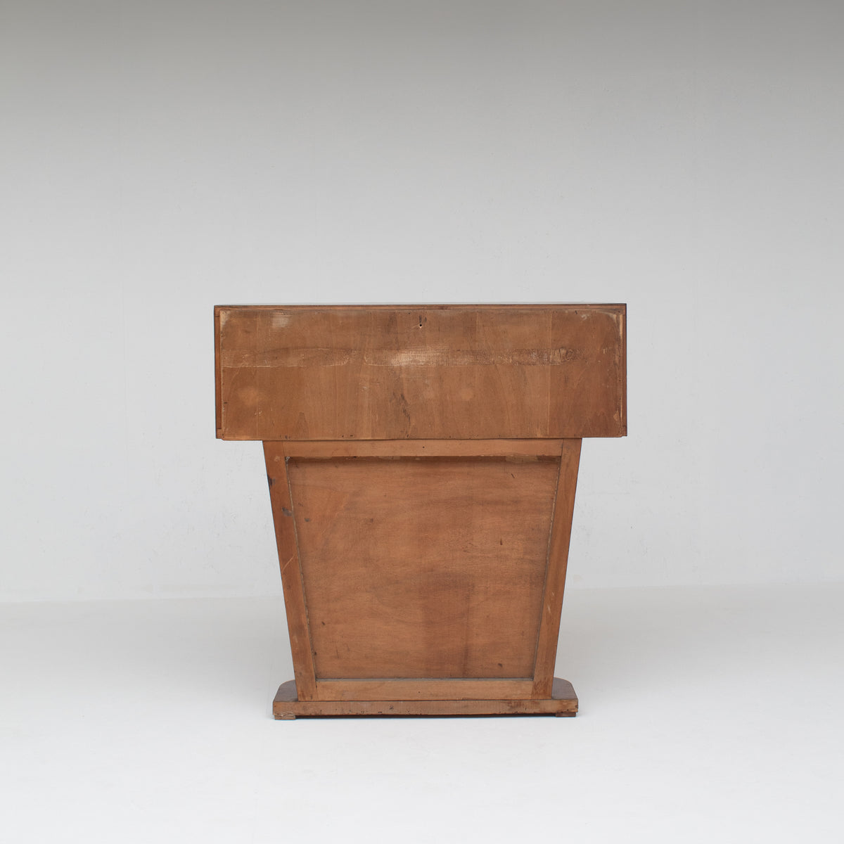 Art Deco Walnut Console with Inlay Details