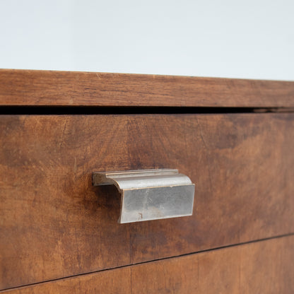 Art Deco Nightstand with Chrome Hardware