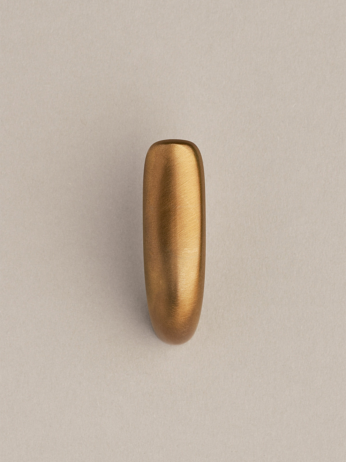 Iris Hook - Amber Brass Hardware