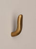Iris Hook - Amber Brass Hardware