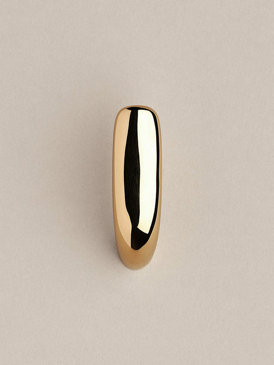 Iris Hook - Polished Brass Hardware