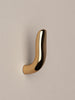 Iris Hook - Polished Brass Hardware