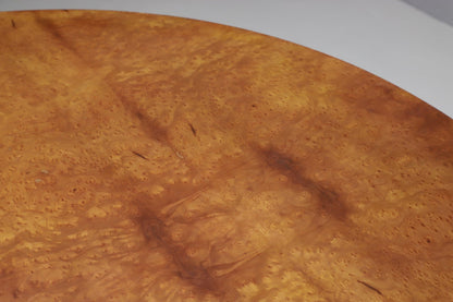 Italian Dining Table In Burlwood & Travertine Dining Tables