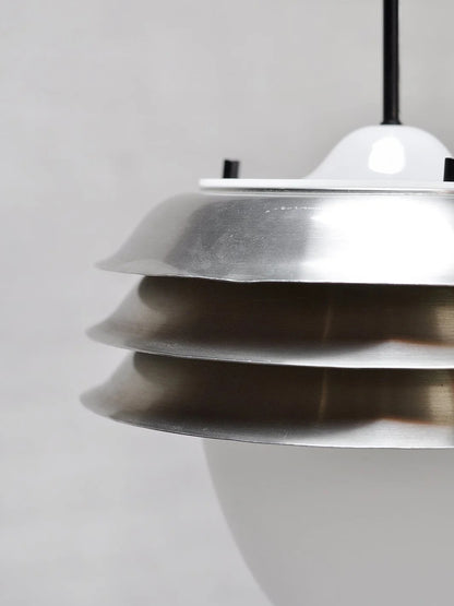 1960s Italian Table Lamp, Opal Glass and Metal Table Lamps