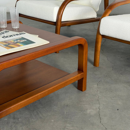 Italian Modernist Ash Wood Outdoor Lounge Set, Fully Restored, Italy, 1970s Sofas