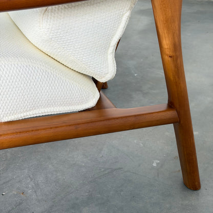 Italian Modernist Ash Wood Outdoor Lounge Set, Fully Restored, Italy, 1970s Sofas