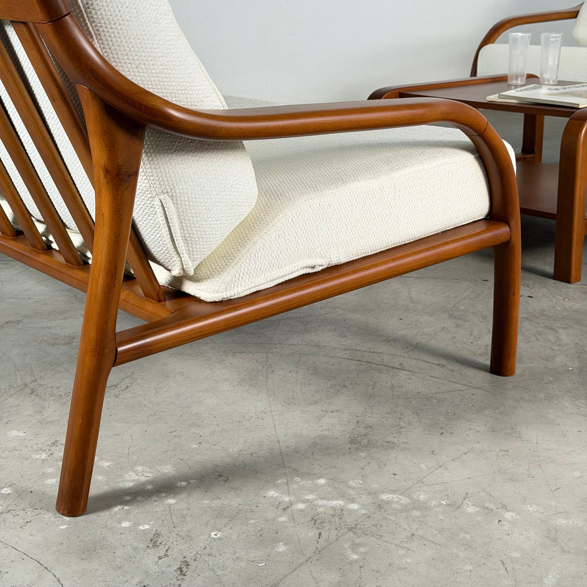Italian Modernist Ash Wood Outdoor Lounge Set, Fully Restored, Italy, 1970s Sofas