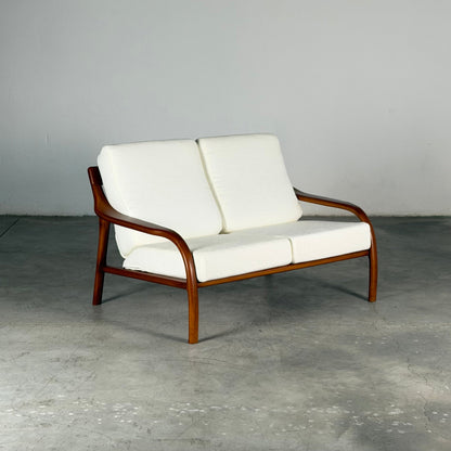 Italian Modernist Ash Wood Outdoor Lounge Set, Fully Restored, Italy, 1970s Sofas