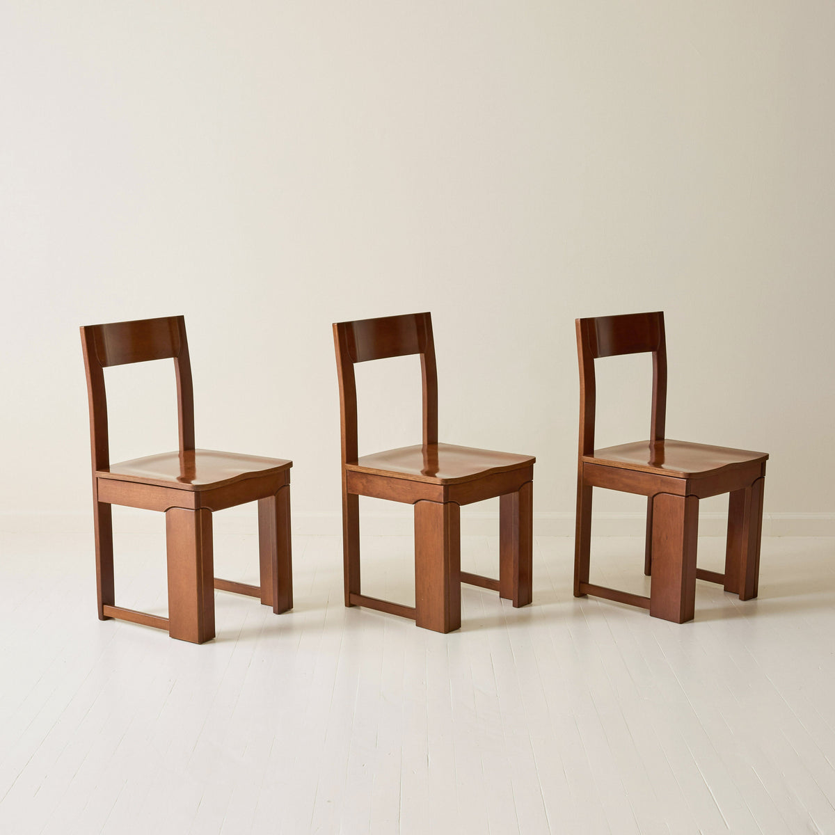 Italian Modernist Dining Chairs, Set of 6, 1970s Dining Chairs