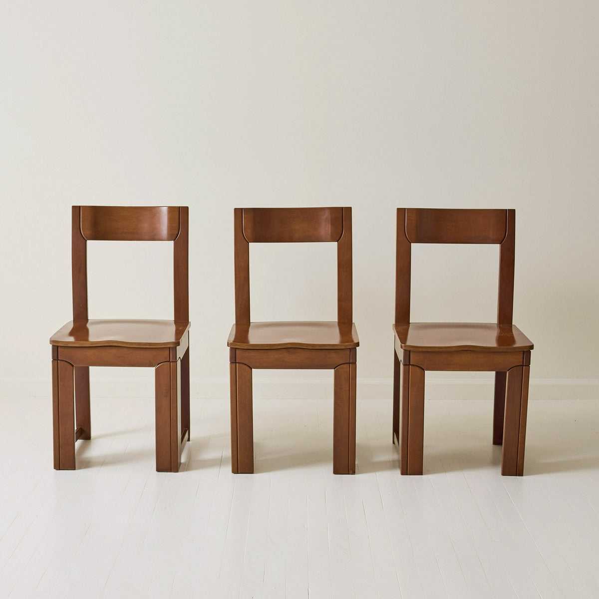 Italian Modernist Dining Chairs, Set of 6, 1970s Dining Chairs