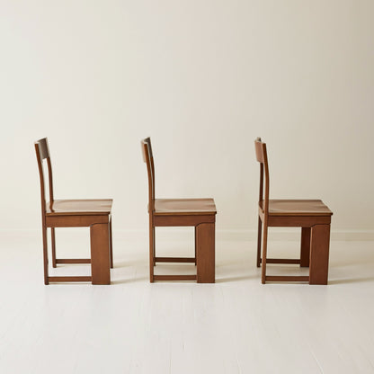 Italian Modernist Dining Chairs, Set of 6, 1970s Dining Chairs
