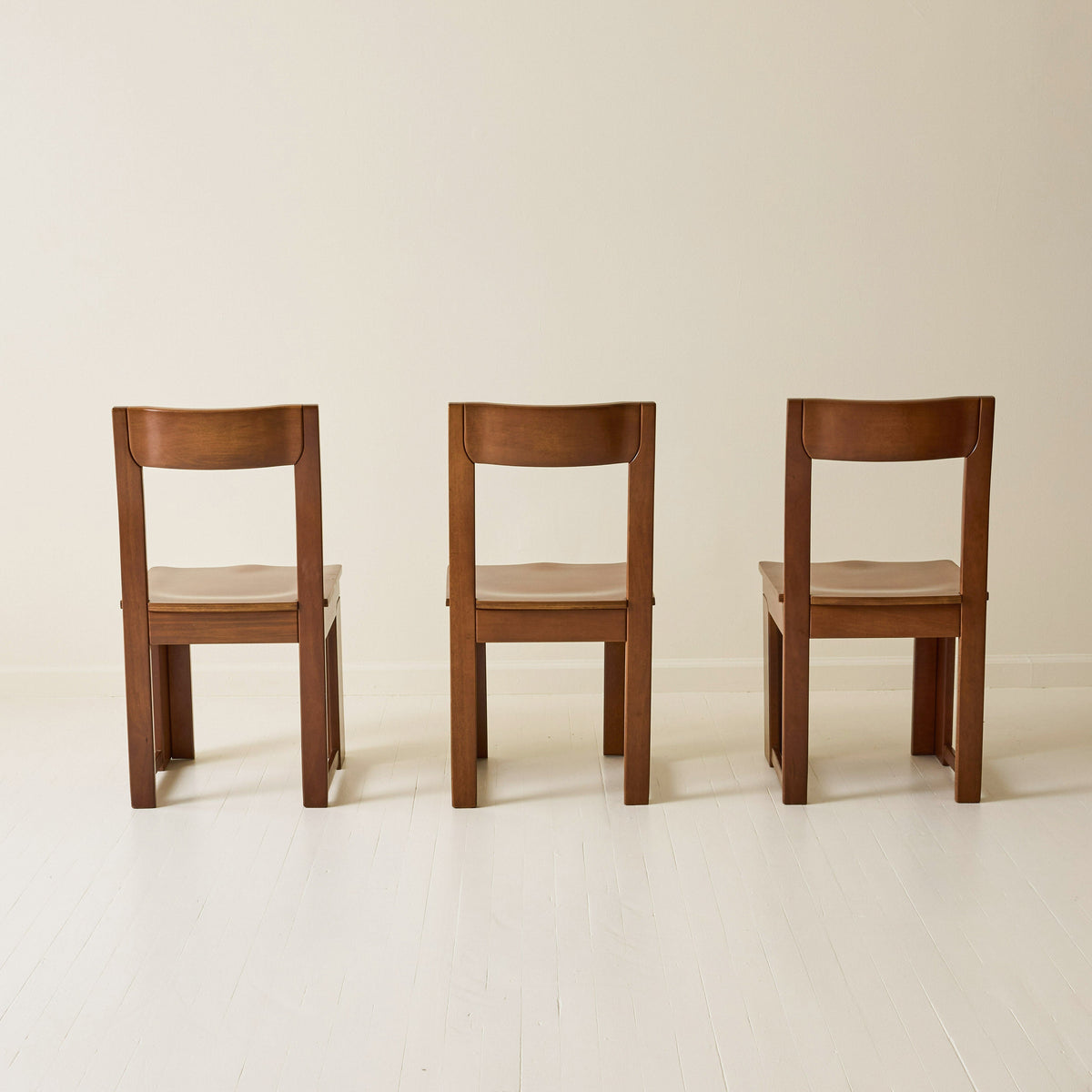Italian Modernist Dining Chairs, Set of 6, 1970s Dining Chairs