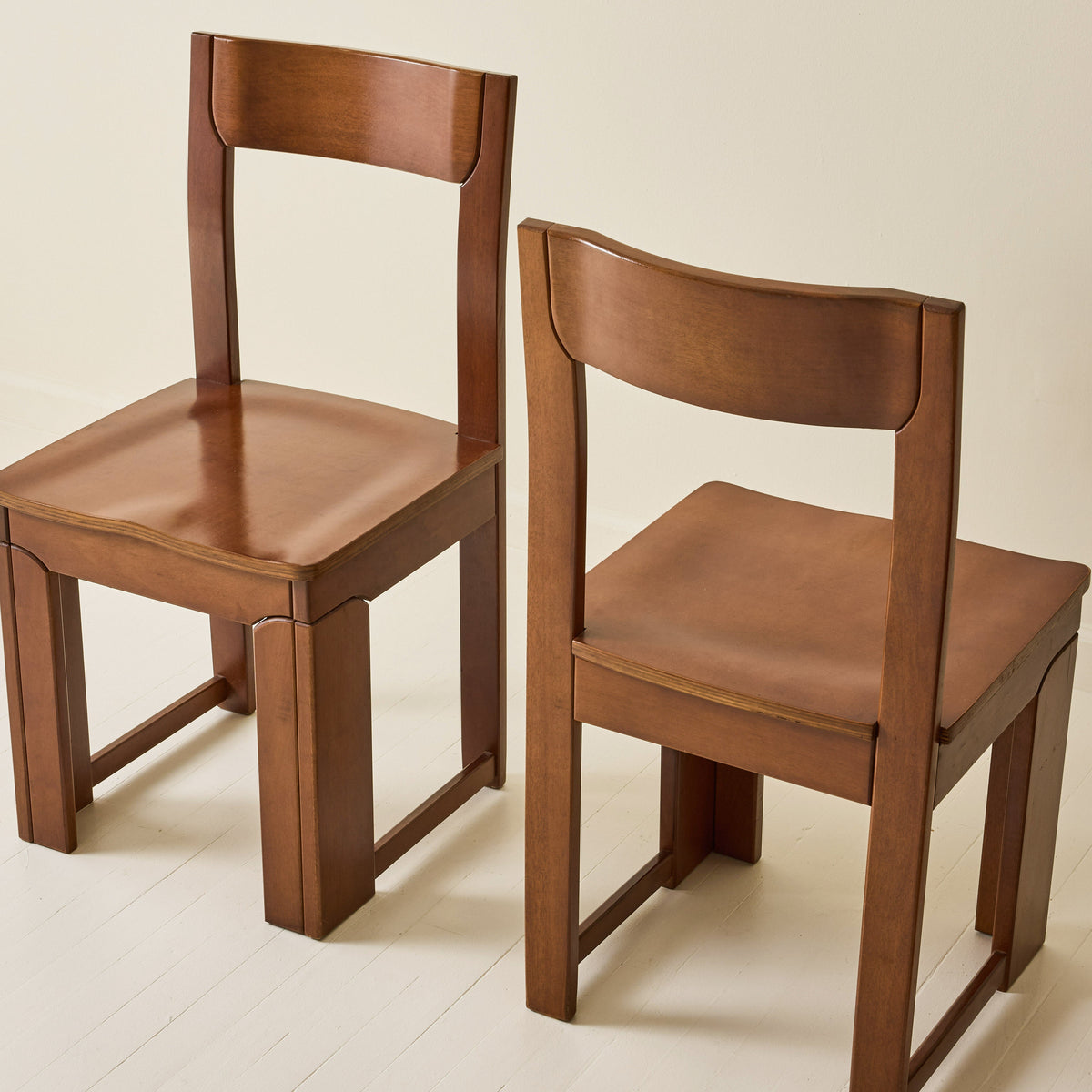 Italian Modernist Dining Chairs, Set of 6, 1970s Dining Chairs