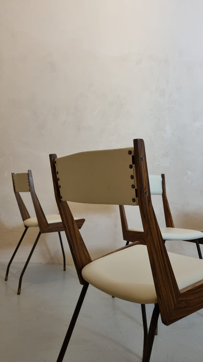 Italian Chairs by Carlo Ratti (Set of 6) Chairs Vintage
