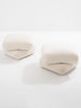 Jacques Charpentier for Maison Jansen Pair of Ottomans in White Alpaca, 1970s Ottomans