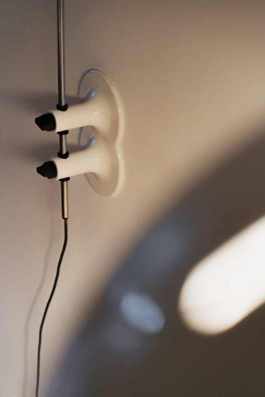 Joe Colombo "1159 Coupé" Wall Lamp for Oluce Sconces