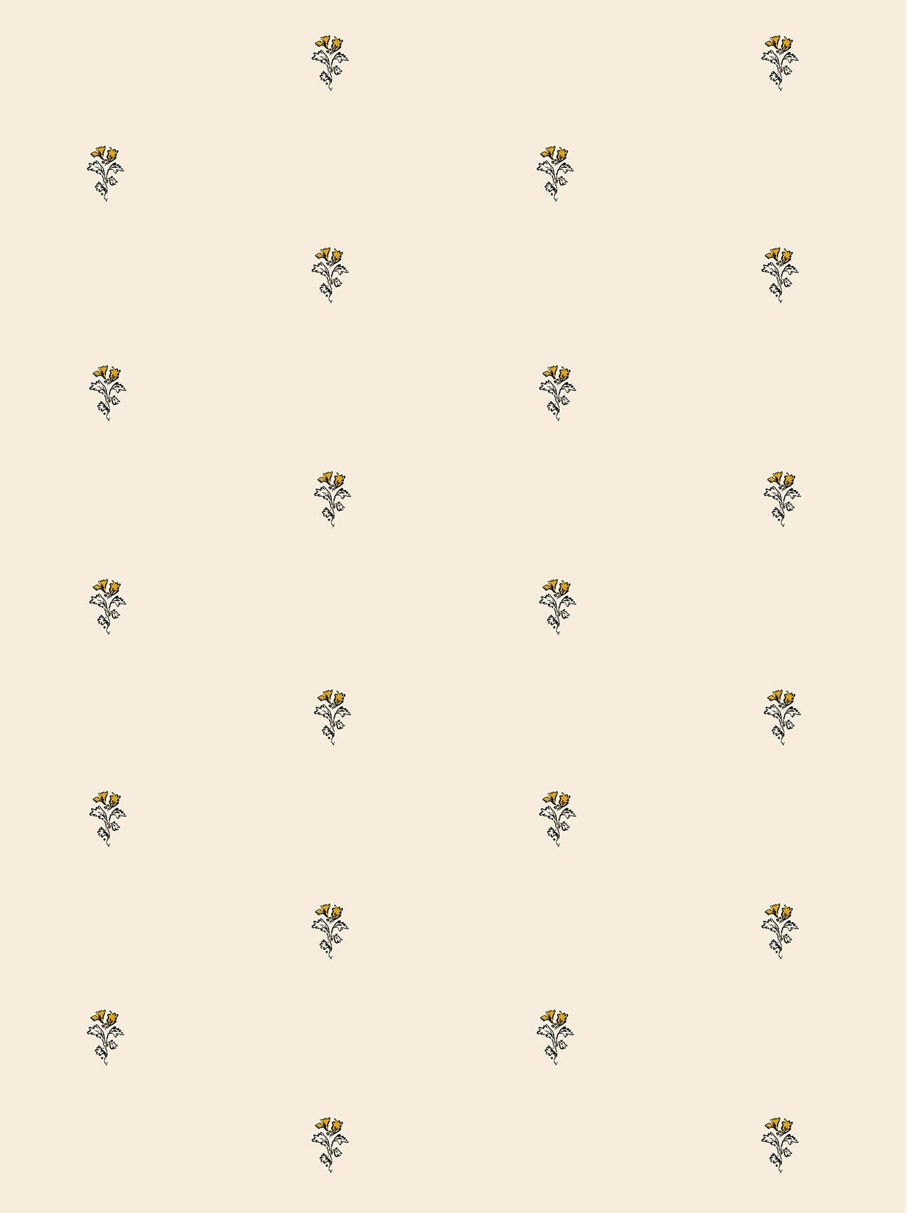 Juliette Blossom Bouquet Grasscloth  Wallpaper in Honey Glow