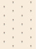 Juliette Blossom Bouquet Grasscloth  Wallpaper in Pale Driftwood