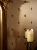 Juliette Fleur Sauvage Grasscloth  Wallpaper in Dusty Blush