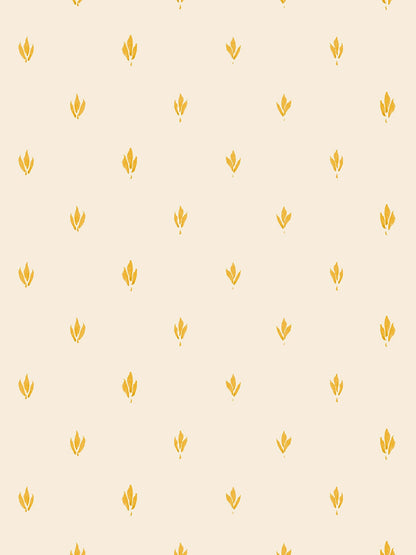Juliette Fleur Sauvage Grasscloth  Wallpaper in Soft Wheat