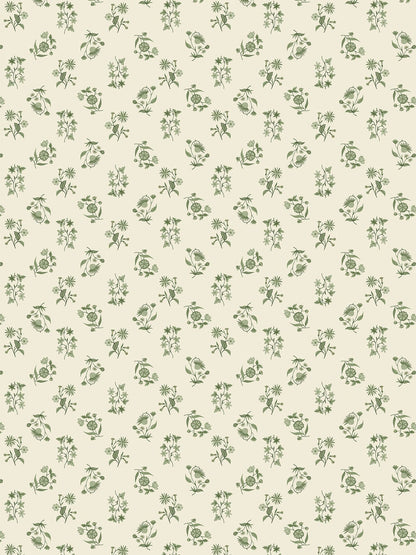 Juliette Floral Cascade Grasscloth  Wallpaper in Gentle Fawn