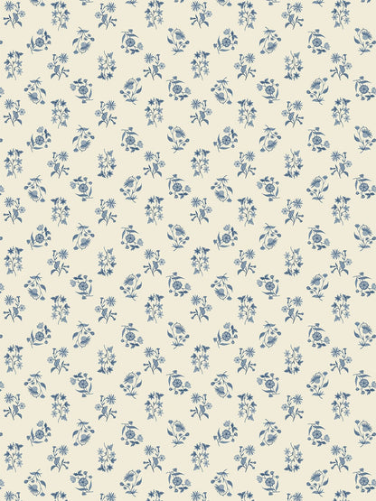 Juliette Floral Cascade Grasscloth  Wallpaper in Seashell Hue