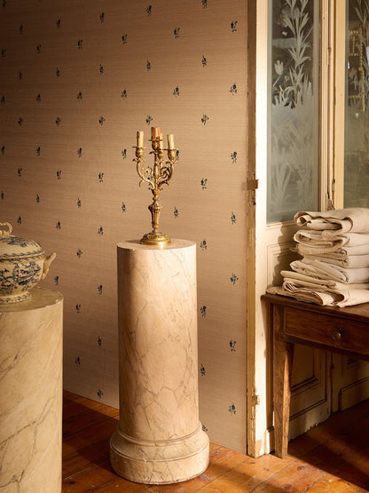 Juliette Florienne Grasscloth  Wallpaper in Soft Pebble