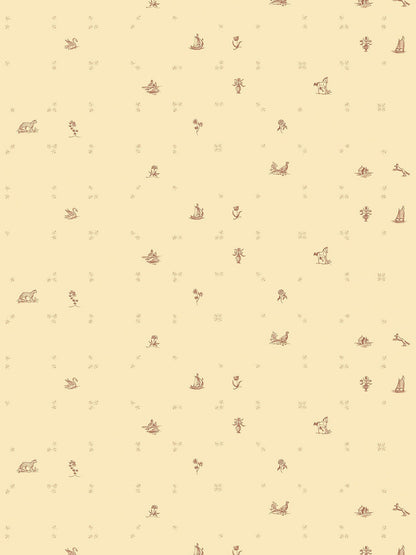 Juliette Hinterbloom Grasscloth  Wallpaper in Earthen Beige