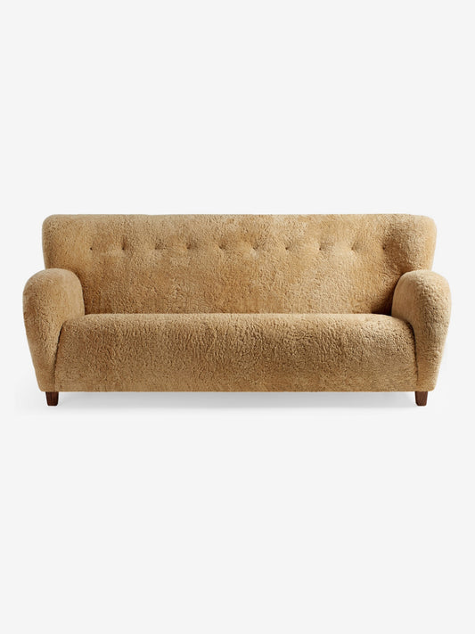 Karu Sofa - Three Seater Sofas - Walnut - Sheepskin Maple
