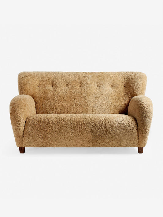 Karu Sofa - Two Seater Sofas - Walnut - Sheepskin Maple
