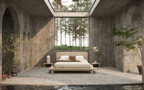 Kiral Bed - Nude, Beds – Claude Home
