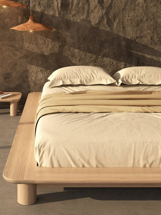 Kiral Platform Bed in Nude Beds