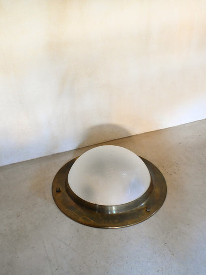 Luigi Caccia Dominioni LSP6 wall light for Azucena, giant version, mounted and seen from below at a realistic height