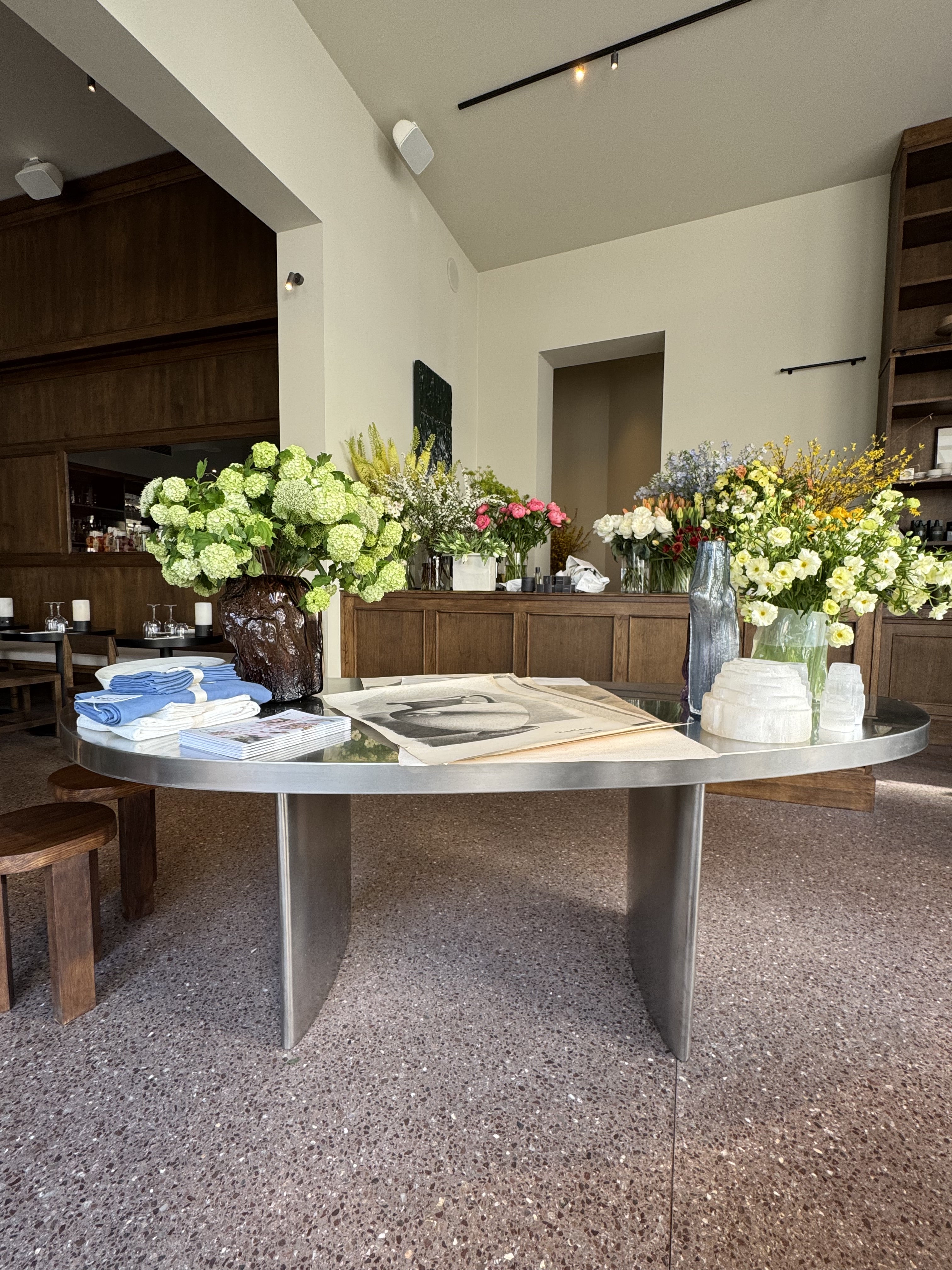 278 Table L'alliance Stainless Steel Table, Dining Tables – Claude Home