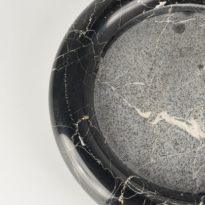 Large Black Marble Centerpiece by Up & Up, Italy, 1970s Bowls