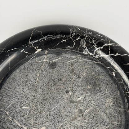 Large Black Marble Centerpiece by Up & Up, Italy, 1970s Bowls