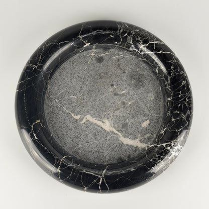 Large Black Marble Centerpiece by Up & Up, Italy, 1970s Bowls