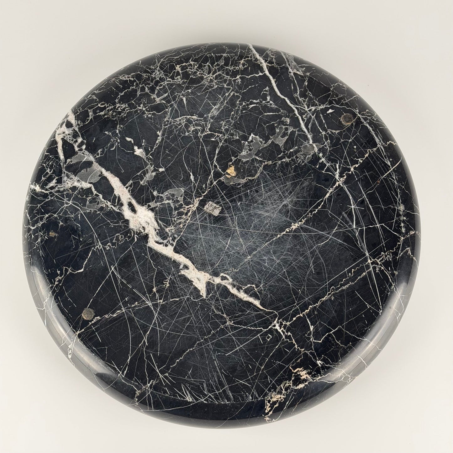 Large Black Marble Centerpiece by Up & Up, Italy, 1970s Bowls