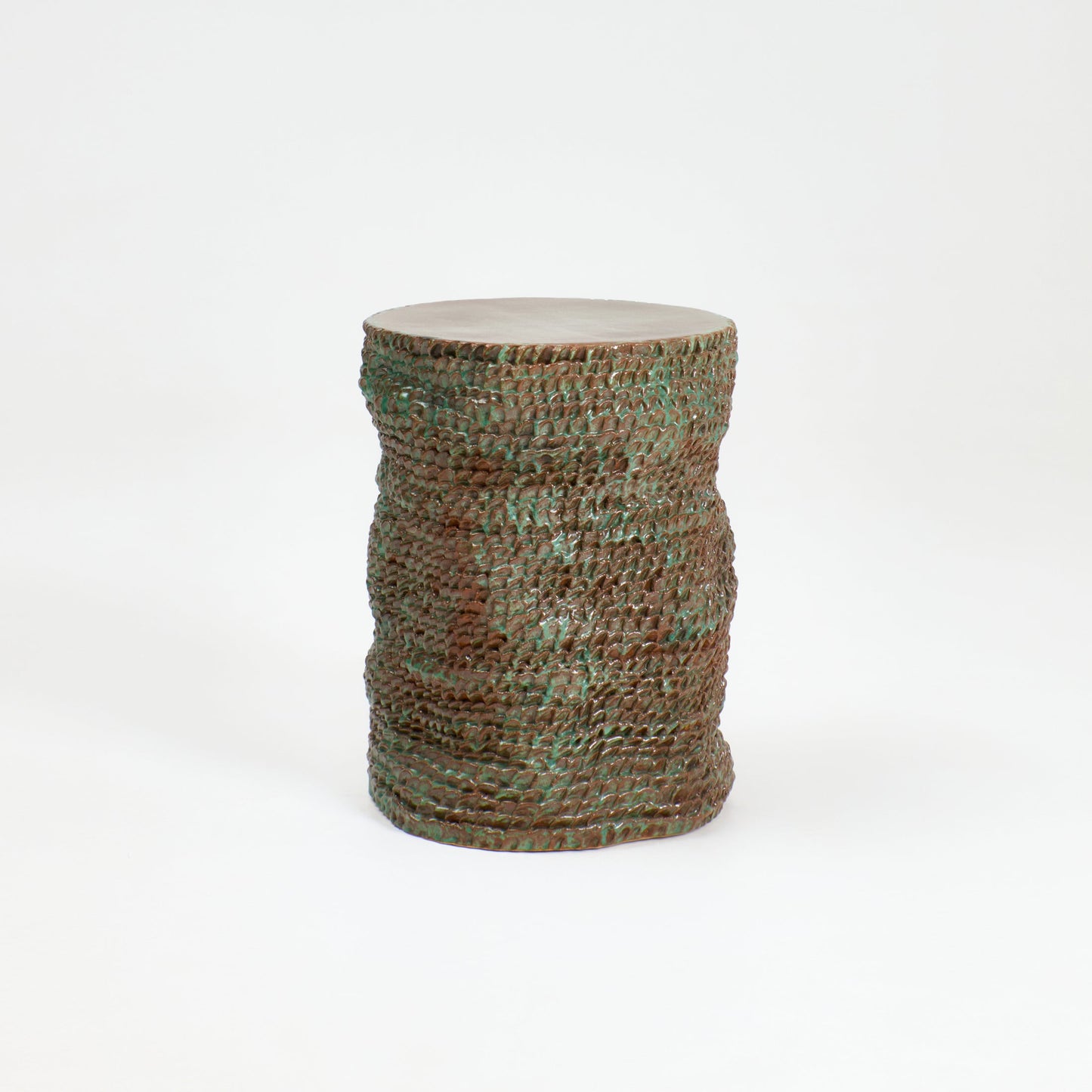 Large Casa Ceramic Side Table in Moss End Tables