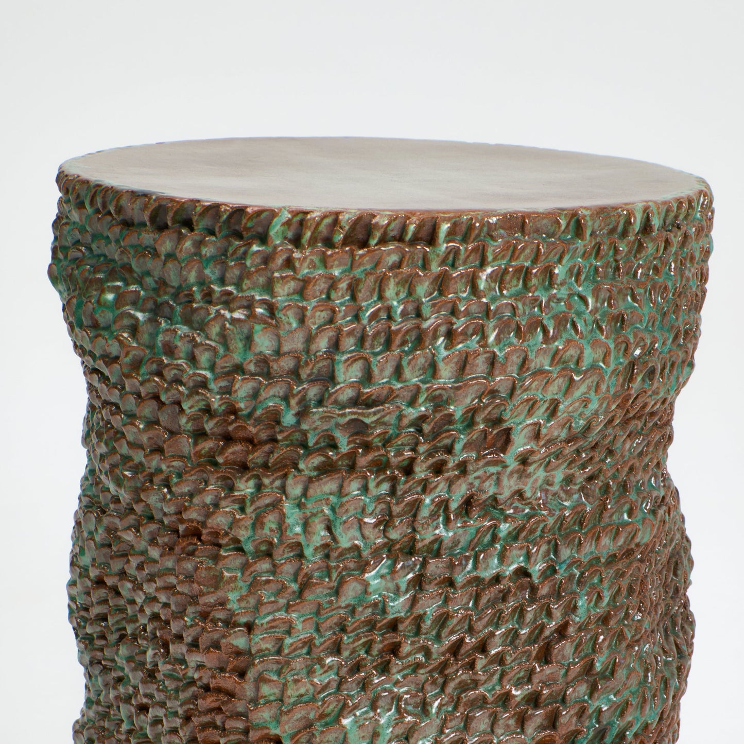 Large Casa Ceramic Side Table in Moss End Tables