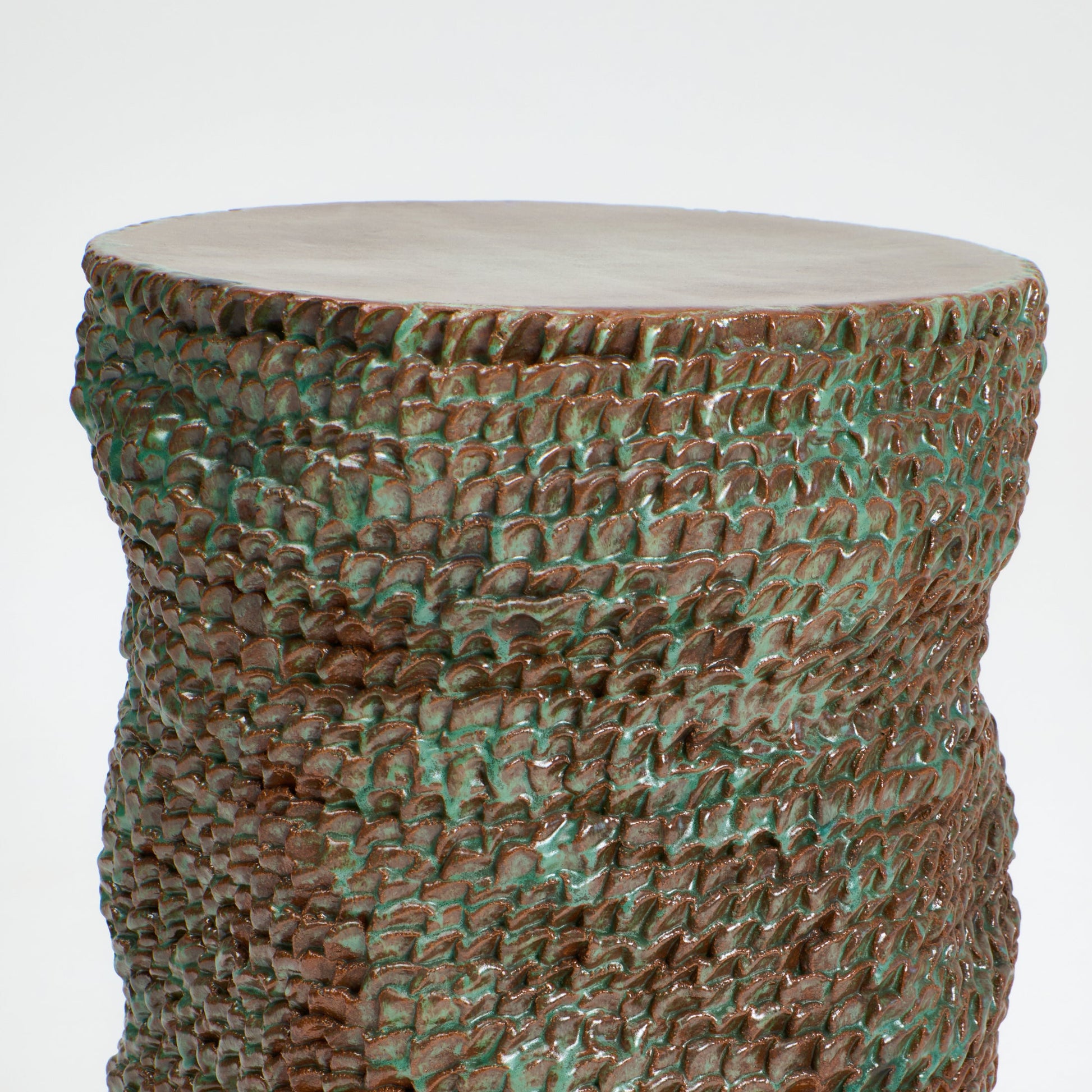 Large Casa Ceramic Side Table in Moss End Tables